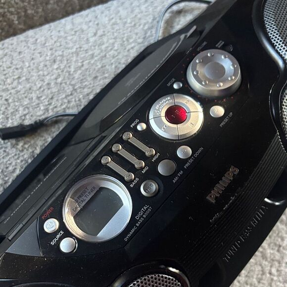 Vintgage Philips AZ2045 Black CD Soundmachine Digital Equalizer cassette player - Picture 5 of 15